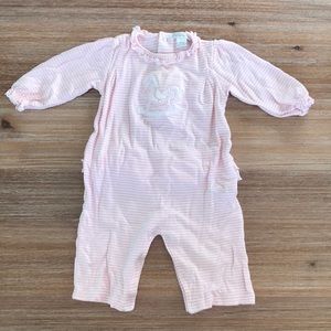 Kissy Kissy long sleeved onesie pajamas, 3-6 mo